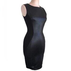 Leather dress Aqua S Snake skin bodycon cocktail party holidays NYE